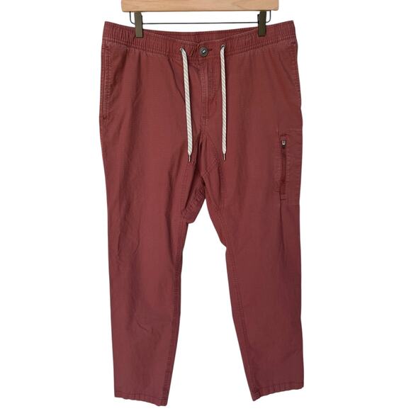 Vuori Mens Terracotta Red Ripstop Mid-Rise  Active Pants size XL - missing tag - Picture 1 of 8